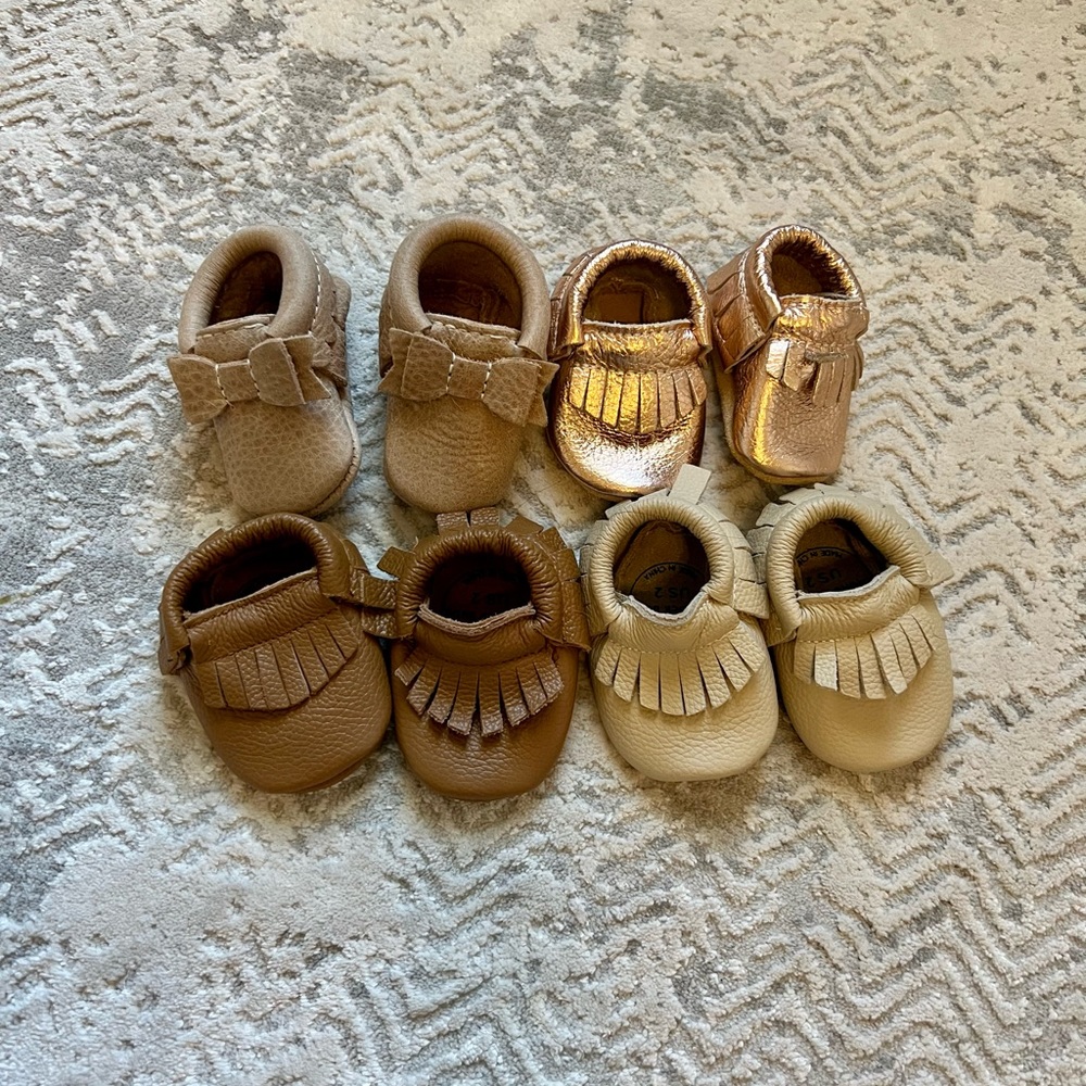 Newborn baby moccasins